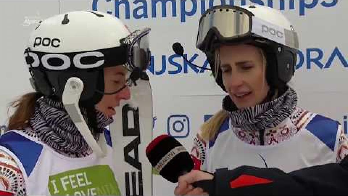 Henrieta Farkasova and guide Natalia Subrtova | Slalom VI | Race Reaction