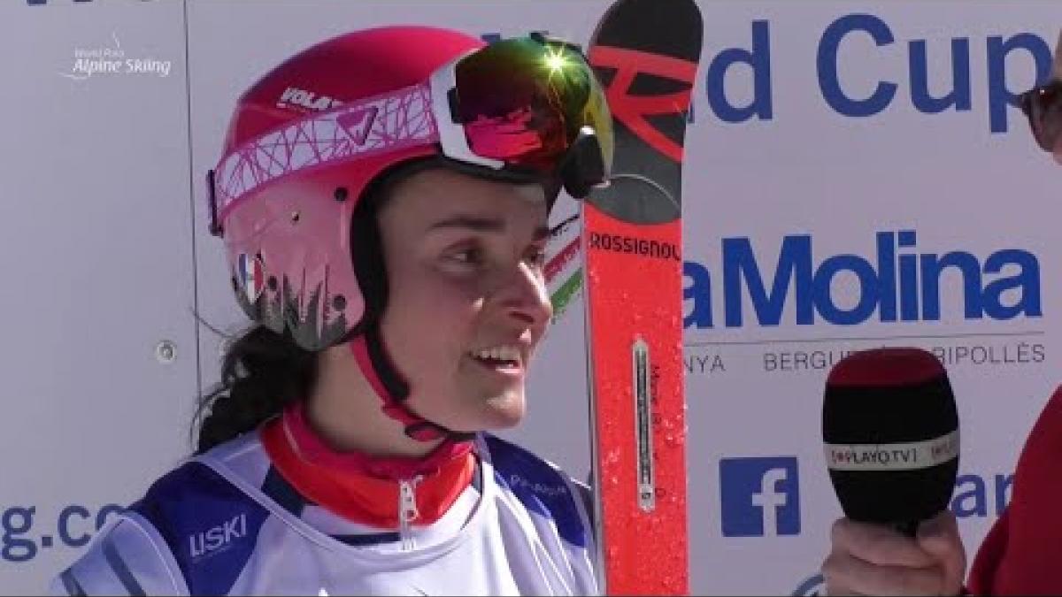 Marie Bochet | Giant Slalom Standing Day 3 | World Para Alpine Skiing World Cup | La Molina 2019