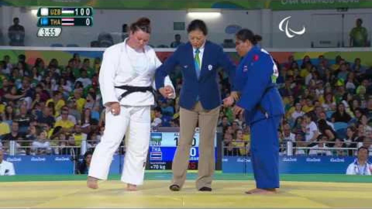 Judo | Uzbekistan v Thailand | Women's +70 kg Quarterfinal | Rio 2016 Paralympic Games