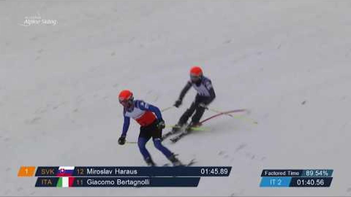 Giacomo Bertagnolli | Italy | VI Slalom | World Para Alpine Skiing World Cup | Zagreb 2019