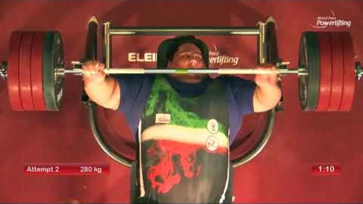 Siamand Rahman lifted 280kg to win the Asia-Oceania title