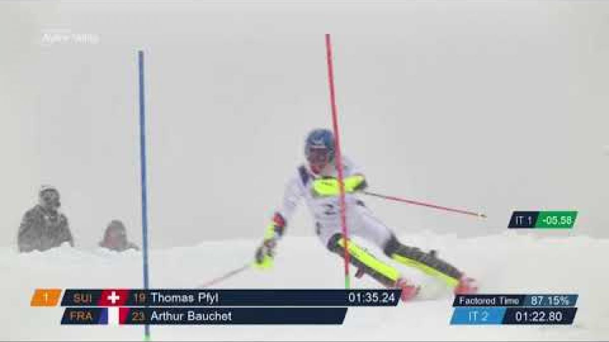Arthur Bauchet wins the men's slalom standing!