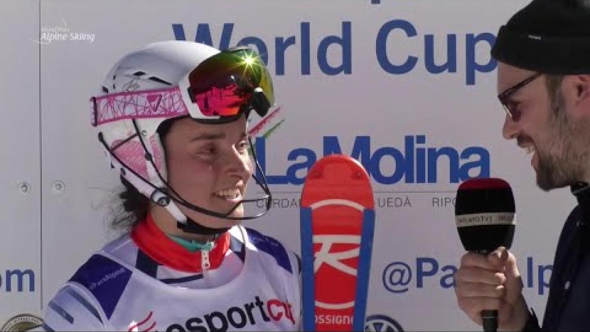 Marie Bochet | Slalom Standing Day 5 | World Para Alpine World Cup | La Molina 2019