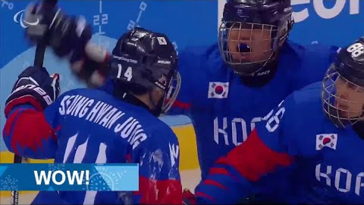 Overtime drama as host South Korea snatches win at the death - Para Ice Hockey PyeongChang 2018