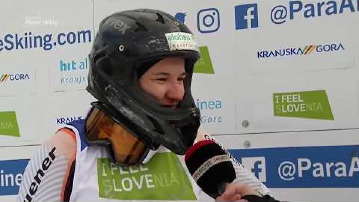 Anna-Lena Forster | Race Reaction Slalom Sitting Run 2 | 2019 WPAS Championships