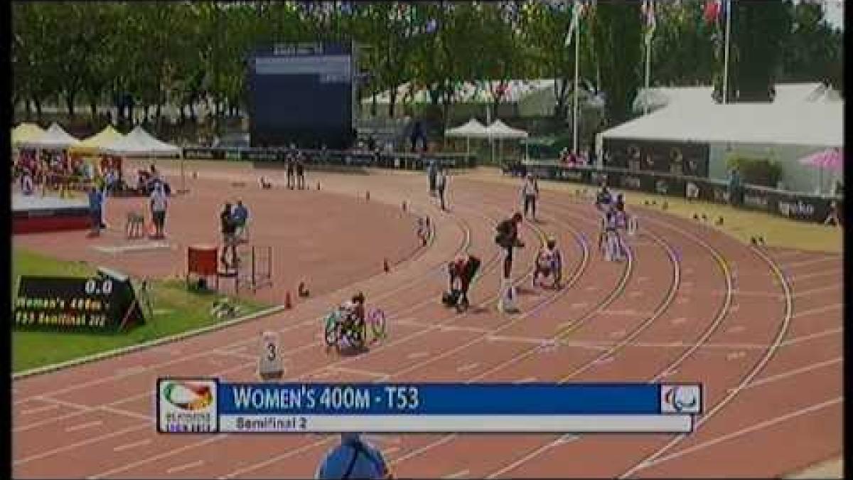 Athletics - Women's 400m T53 semifinal 2 - 2013 IPC Athletics World Championships, Lyon