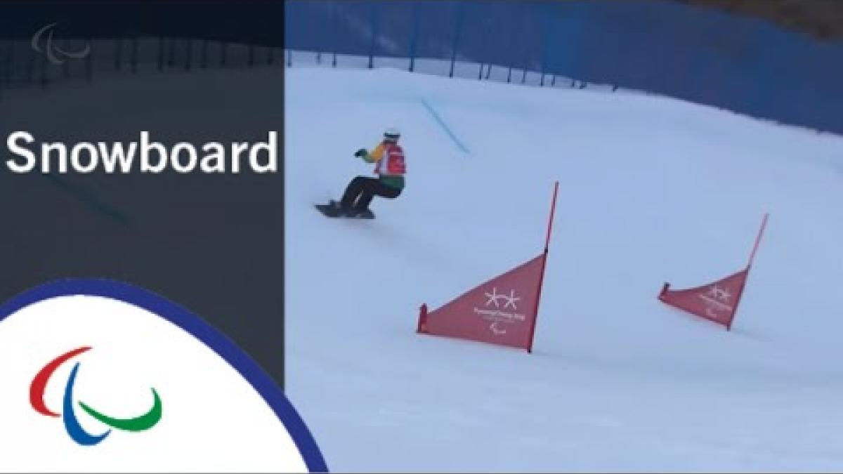 Simon PATMORE VS. Manuel POZZERLE |Snowboard cross|Big Final|PyeongChang2018 Paralympic Winter Games
