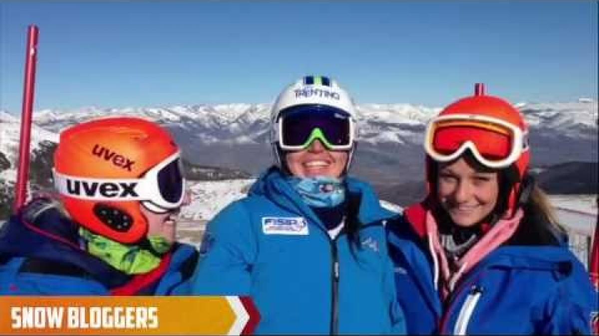 Kelly Gallagher and Charlotte Evans - Snow Bloggers - IPC Alpine Skiing World Championships