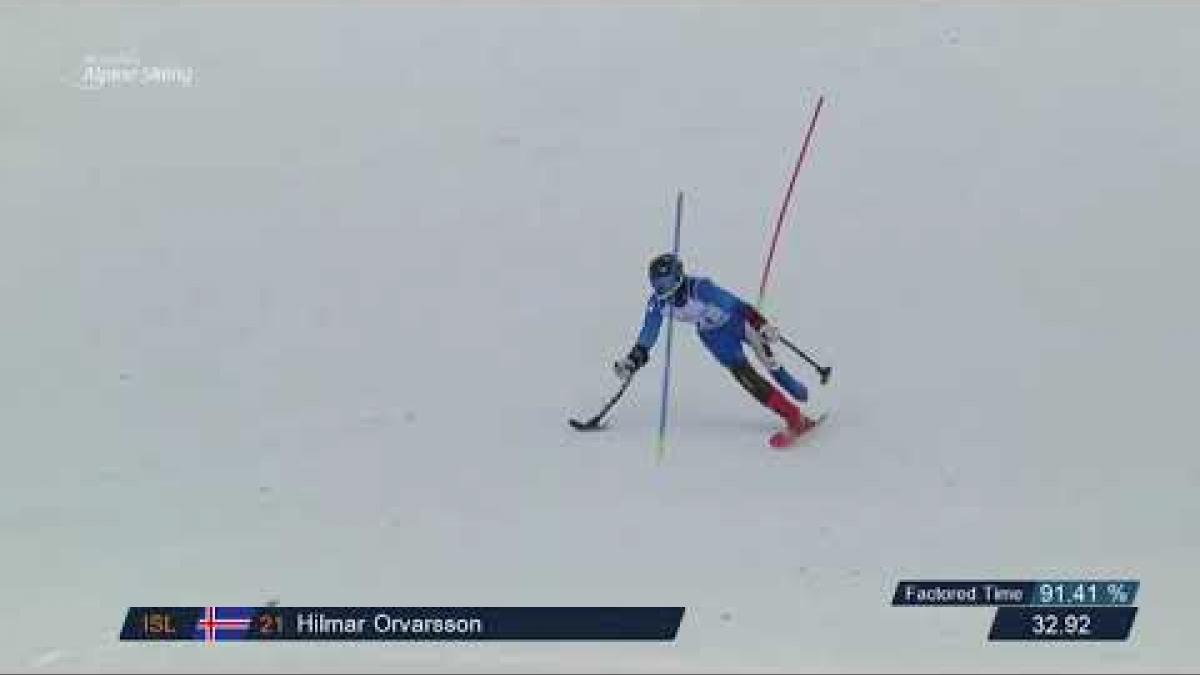 Hilmar Orvarsson |  Day 1 | Run 1 | World Para Alpine Skiing World Cup | Zagreb 2019