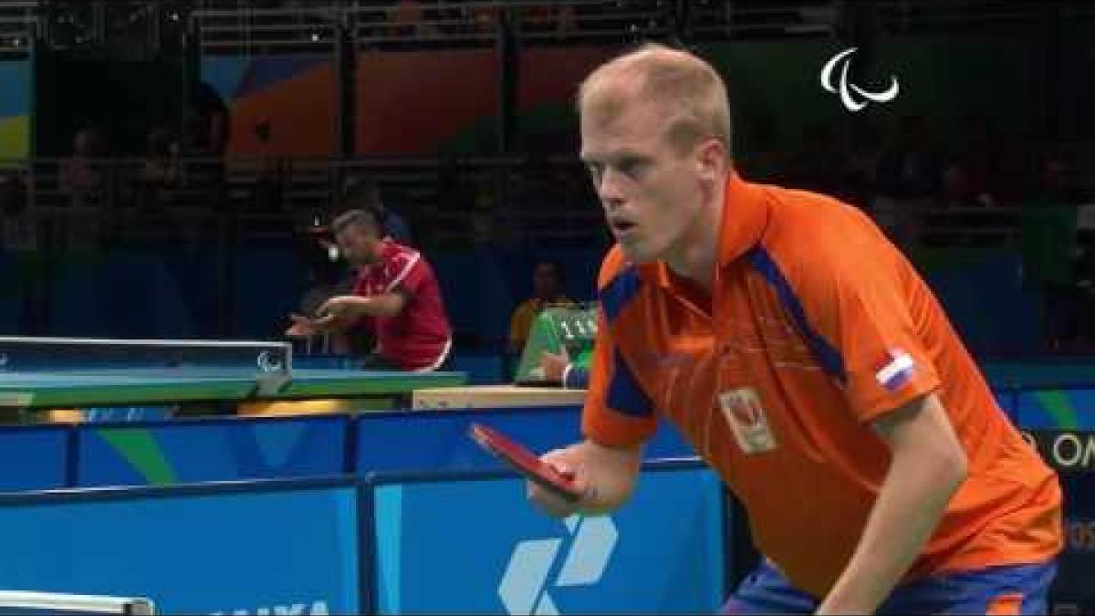 Table Tennis | Netherlands v Belgium | Men's Singles Final Match SM9 | Rio 2016 Paralympic Games