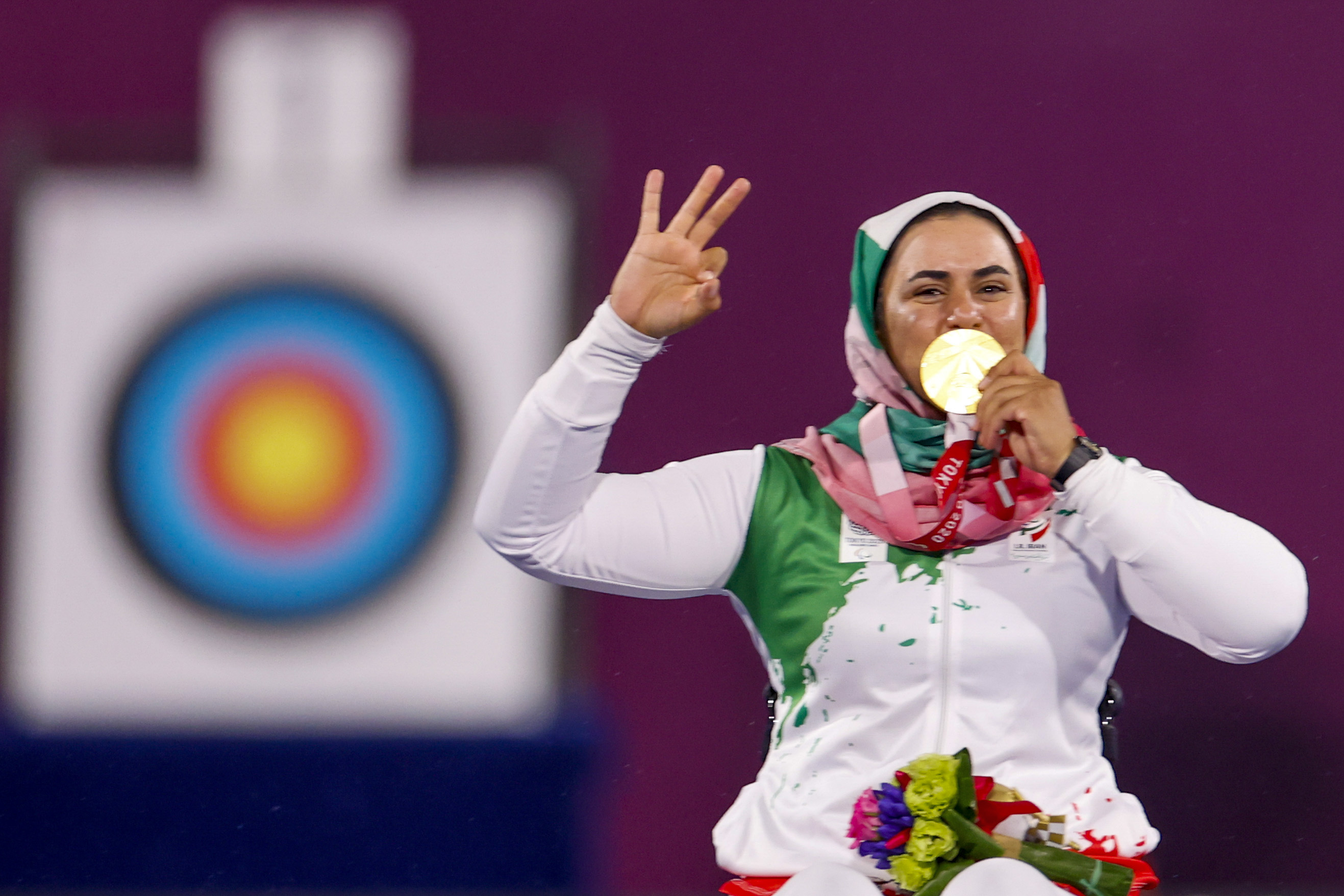 Third is the charm for archer Zahra Nemati