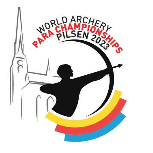The logo of Pilsen 2023 World Archery Para Championships