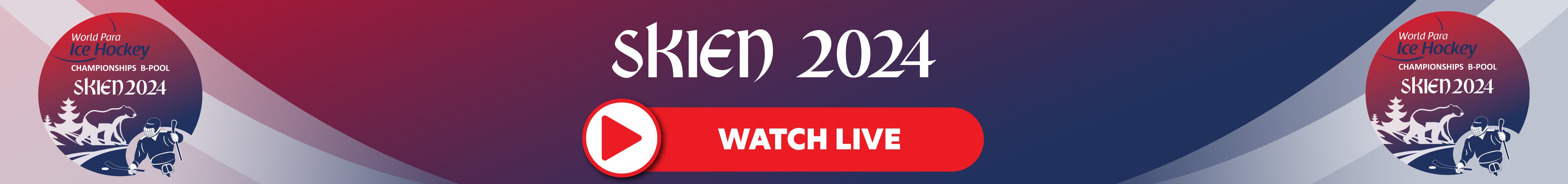 A banner of the Skien 2024 B-Pool WPIH Worlds Live Streaming