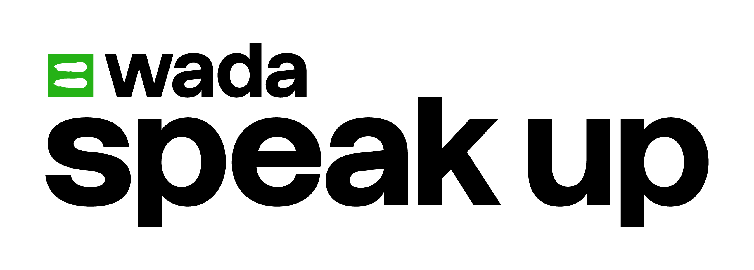 WADA Speak up! logo