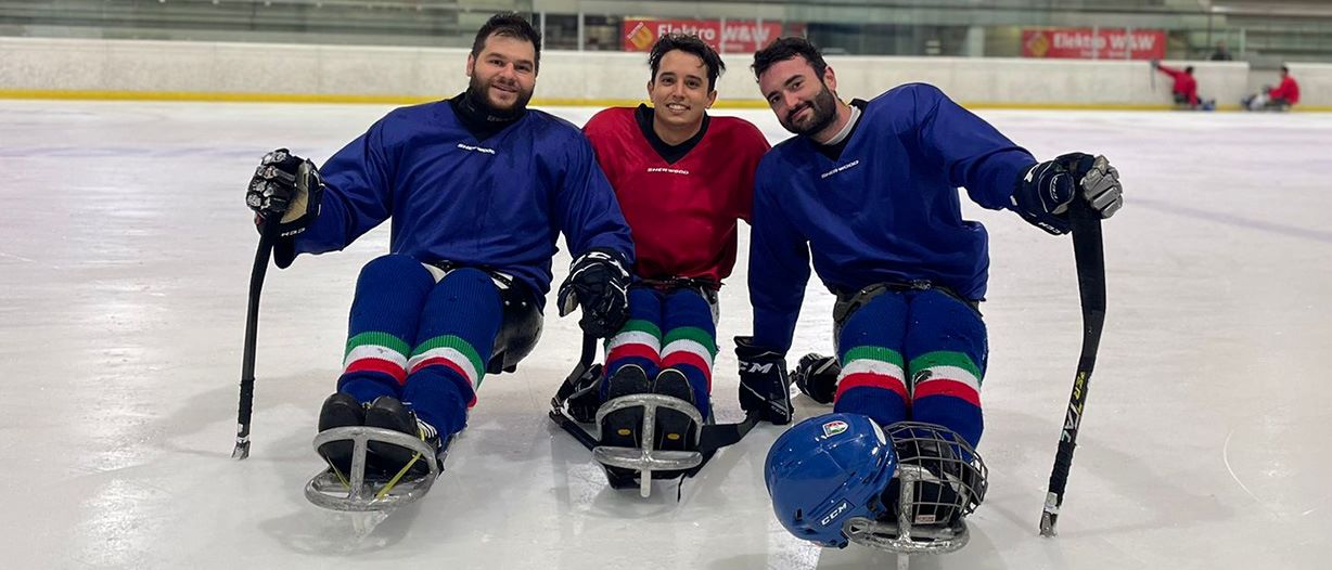 Meet Italy's Para ice hockey trio working to put on a home Games