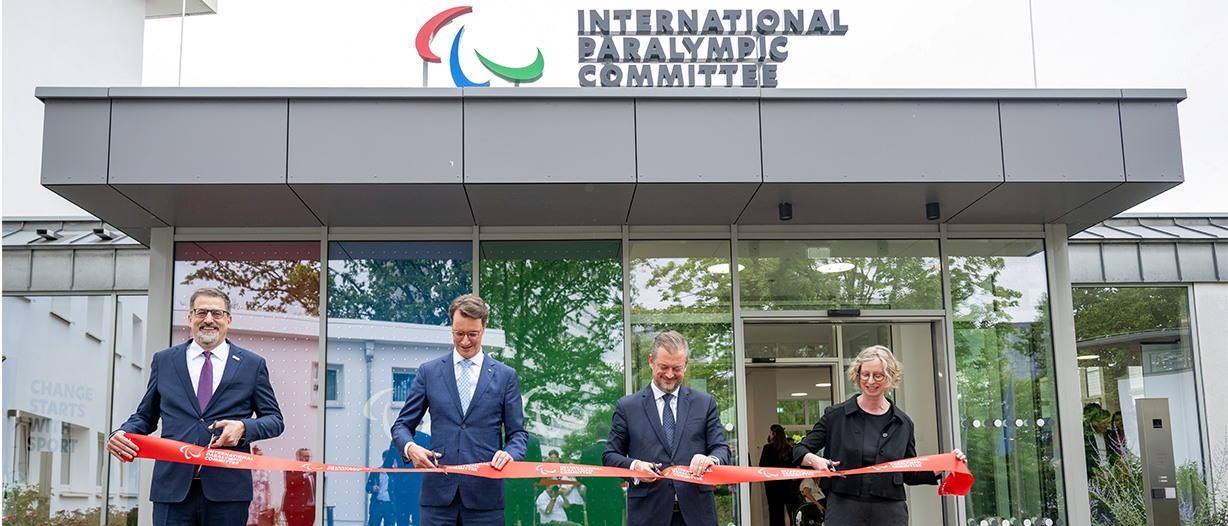 Athletes and officials celebrate opening of IPC Campus