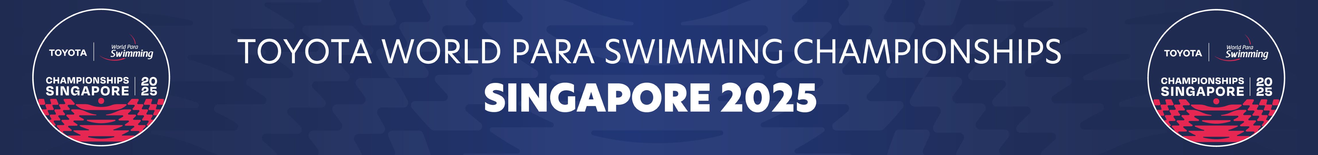 A banner of the Singapore 2025 World Para Swimming Championships