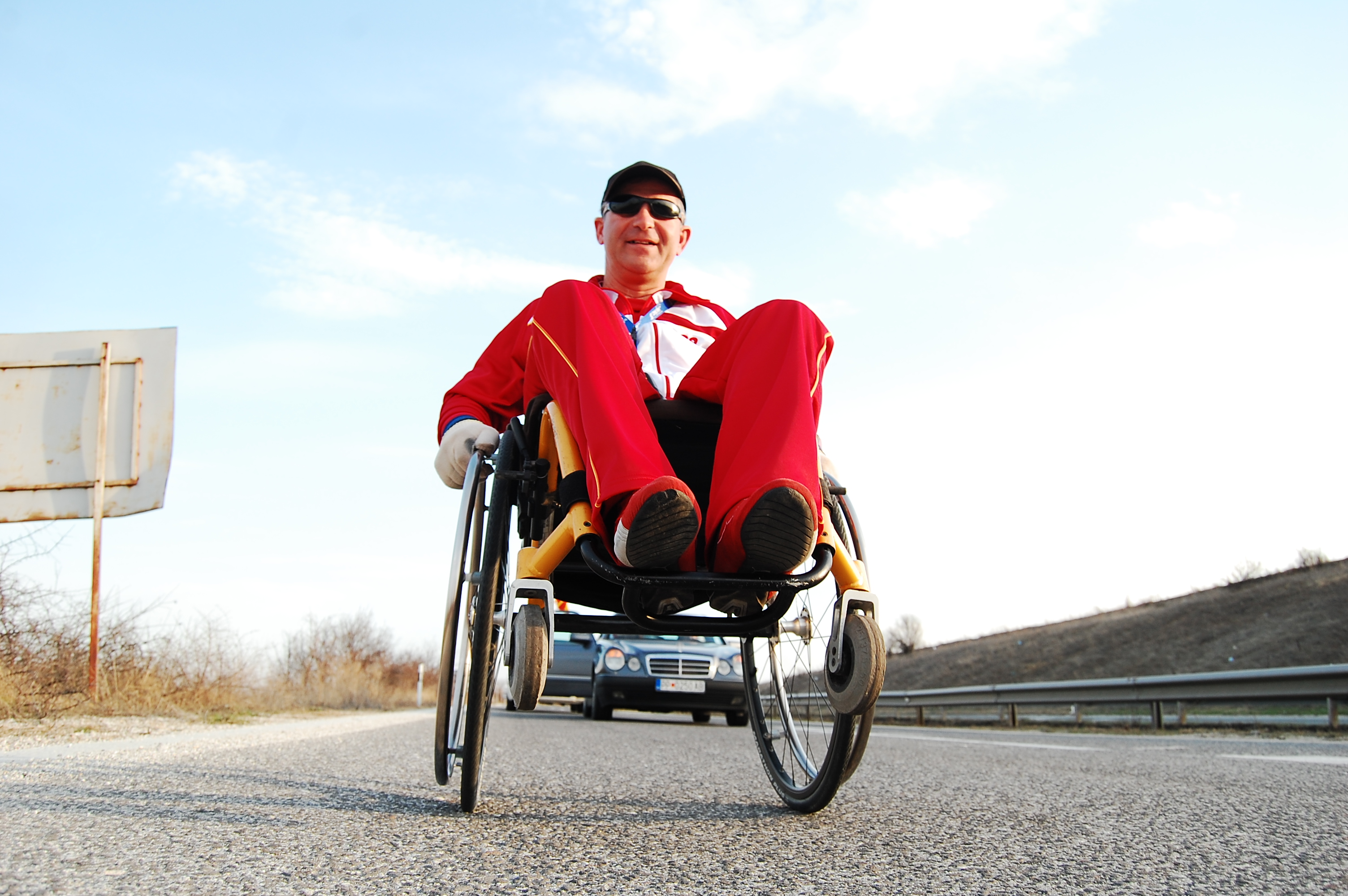 Macedonian on 5,700km Wheelchair Journey to London