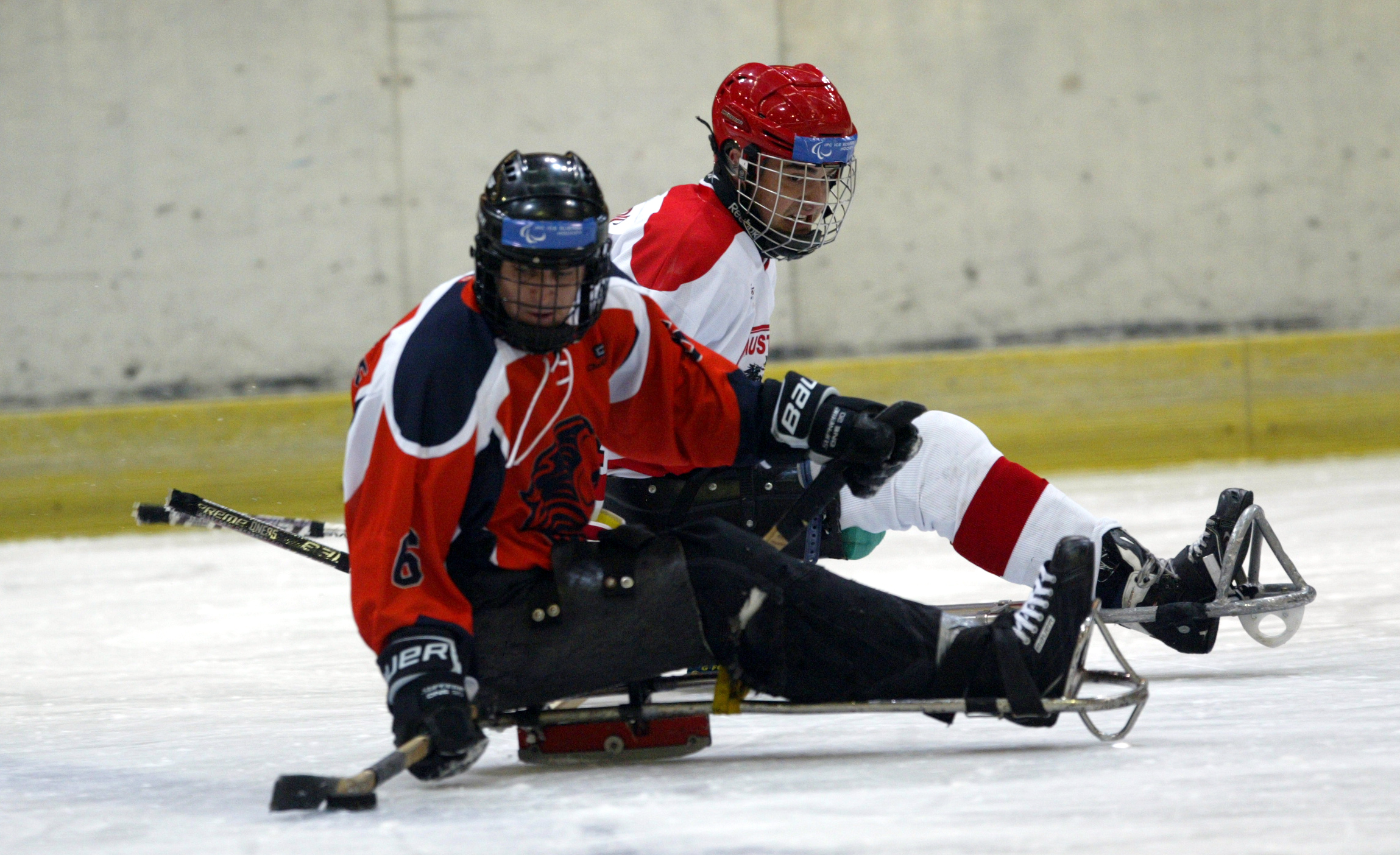 Ice sledge hockey teams arrive for CPool Worlds