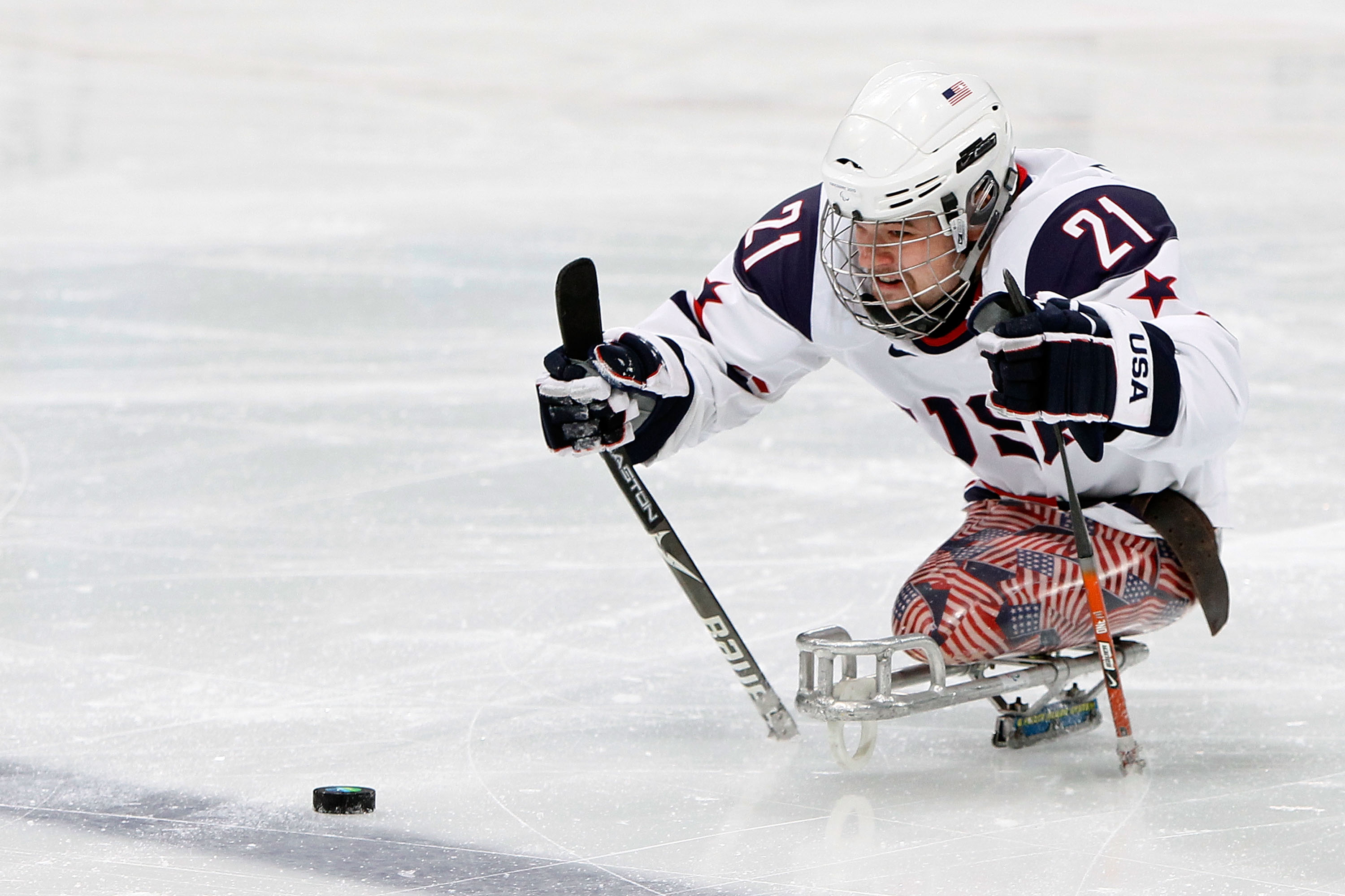 USA sledge hockey team hits Madison ice
