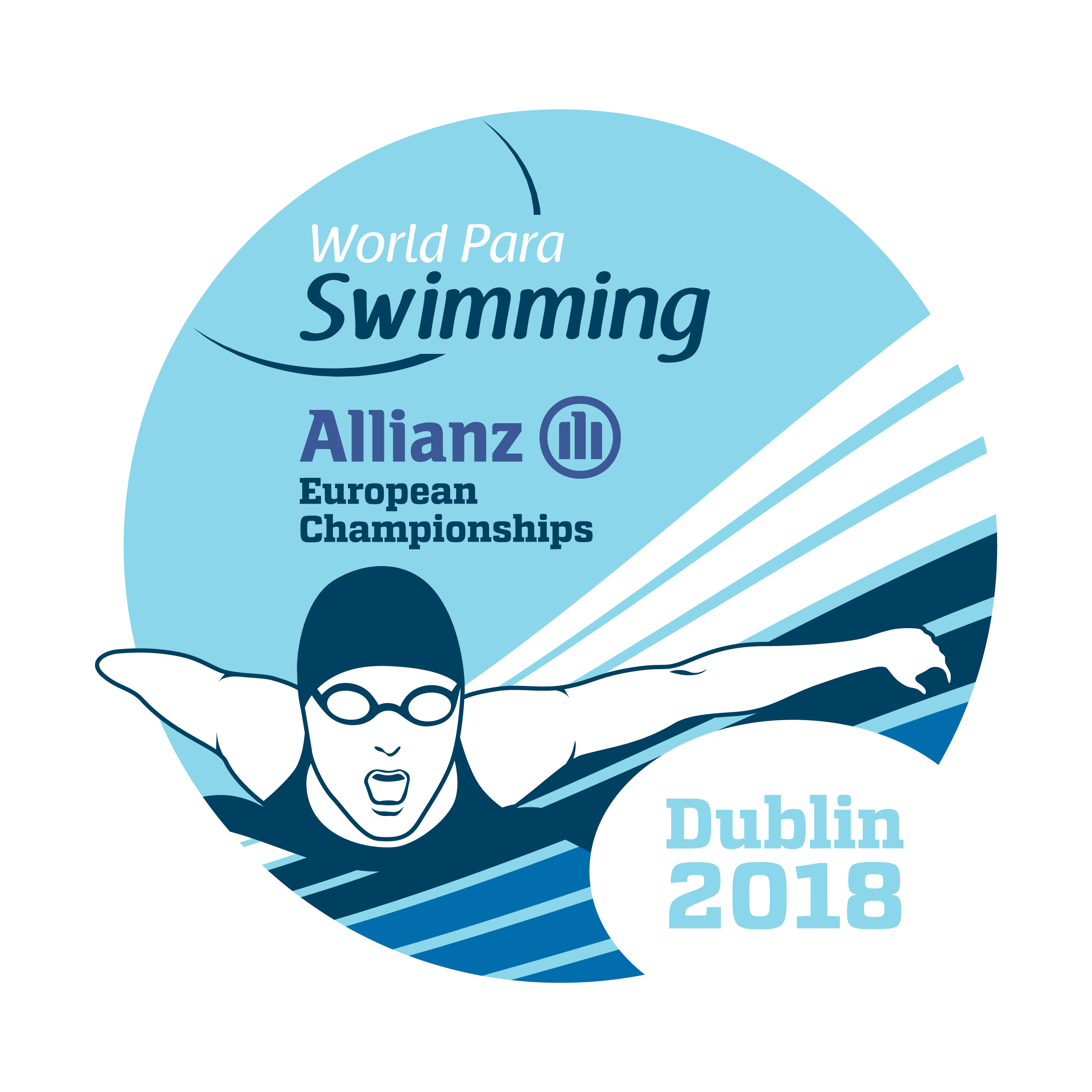 The official logo for the Dublin 2018 World Para Swimming European Championships