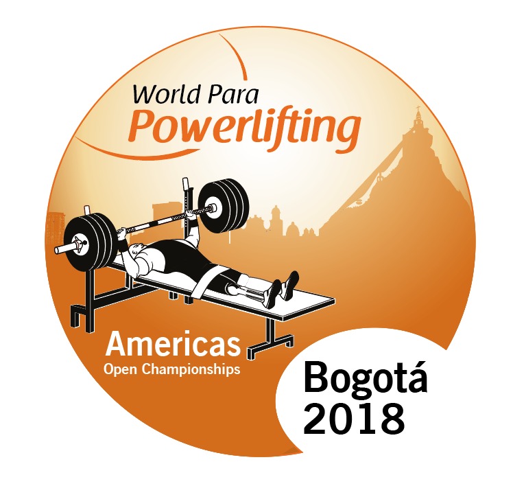 the official logo of the Bogota 2018 World Para Powerlifting Americas Championships
