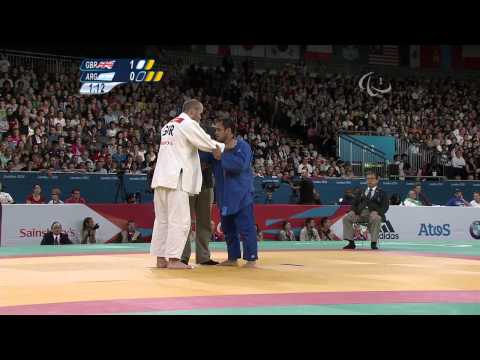 Judo - Men -90 kg Semi Final ARG vs GBR - 2012 London Paralympic Games