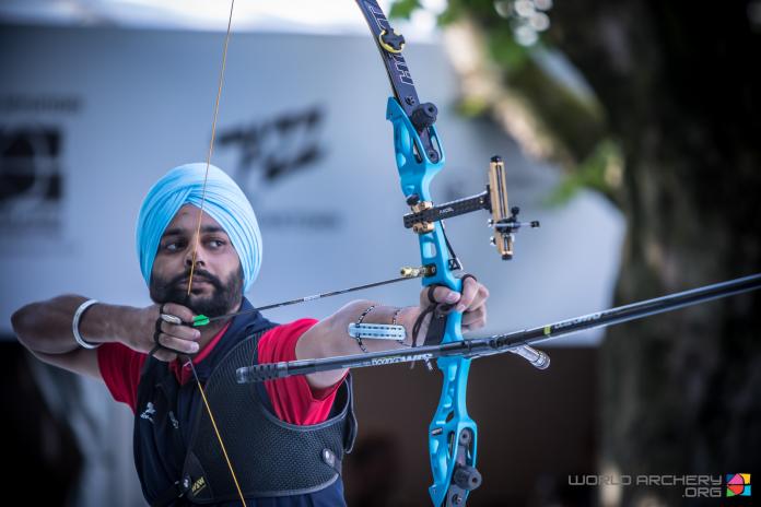 Indian archer draws his bow