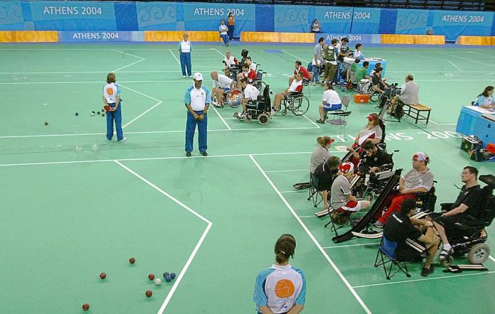 Boccia field of play at Athens 2004