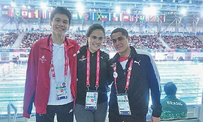 Paraguay athletes (L) Rodrigo Hermosa and (C) Melissa Nair Tillner Galeano will represent their country's debut Games at Tokyo.
