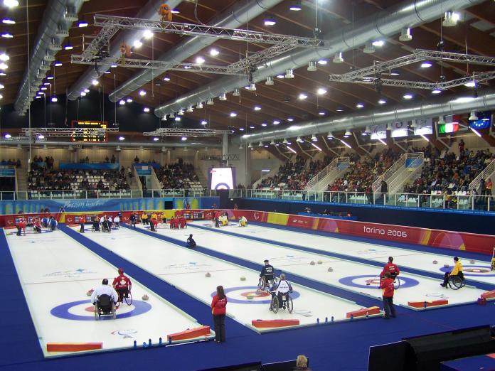 Wheelchair curling venue at Torino 2006