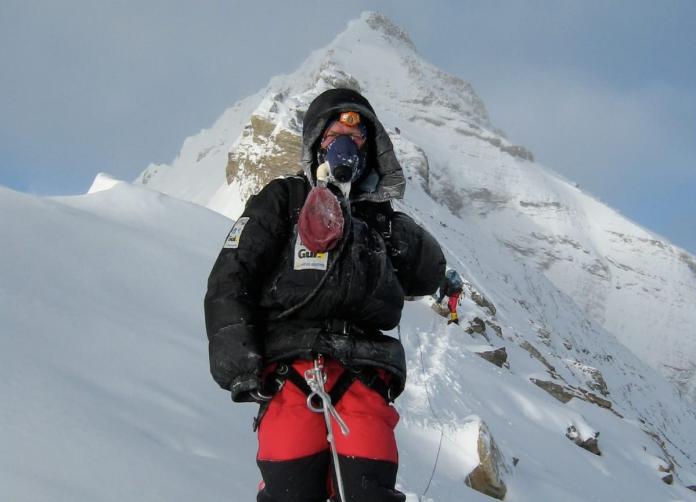 Cato Zahl Pedersen during his Everest ascent.