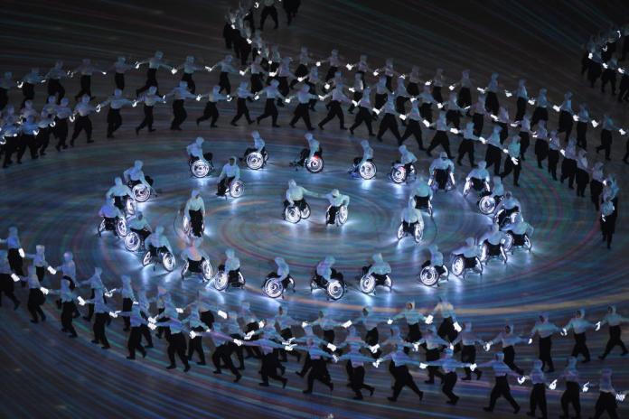 Dancers perform during the Opening Ceremony of the PyeongChang 2018.