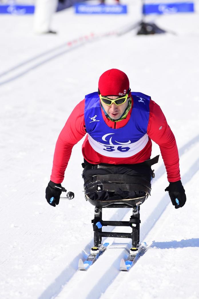 Georgia's Temuri Dadiani in action at Beijing 2022