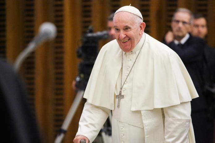 Pope Francis smiles 