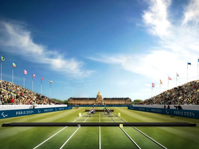 Visual graphic of the Para archery venue at Paris 2024