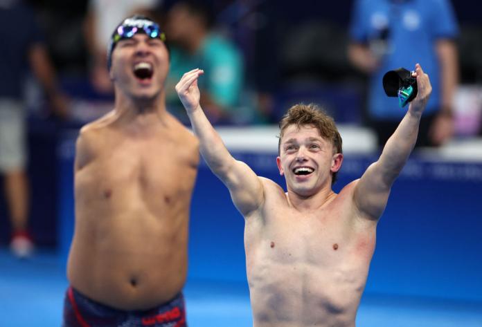 Para swimmers Abbas Karimi and Zach Shattuck