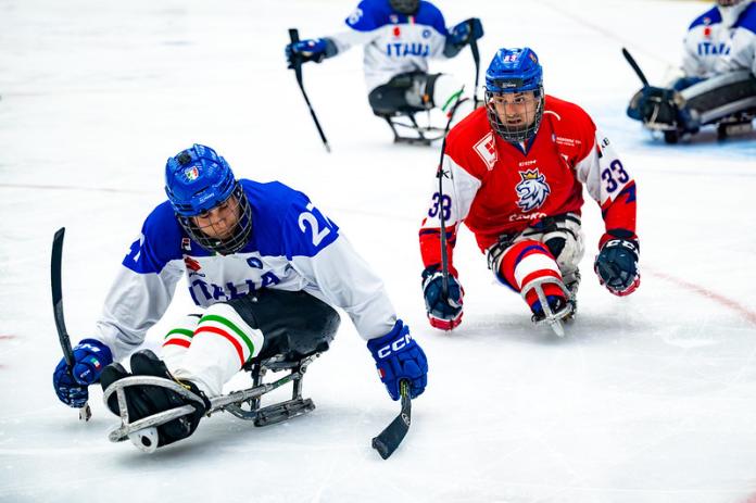 Alessandro Andreoni competed at the Calgary 2024 World Para Ice Hockey Championships A-Pool.