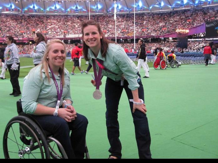 Birdie Kean at the London 2012 Paralympics after leading her team to a silver medal in wheelchair basketball.
