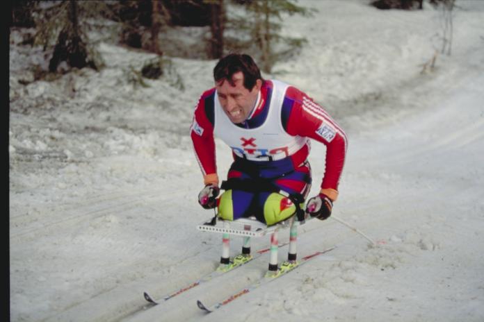 Athlete in a sporting event Alpine Skiing, Lillehammer 1994