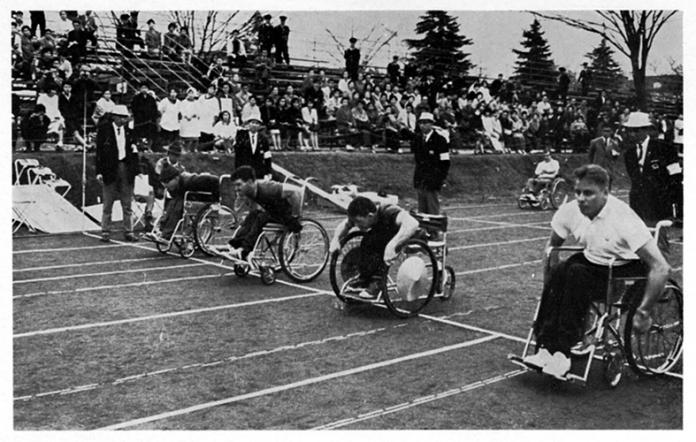 Athlétisme aux Jeux paralympiques de Tokyo en 1964.