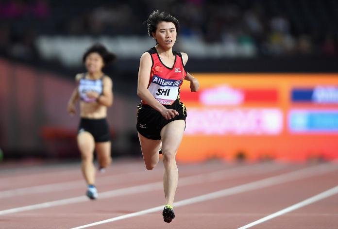 China's Yiting Shi in action at the World Para Athletics Championships London 2017.