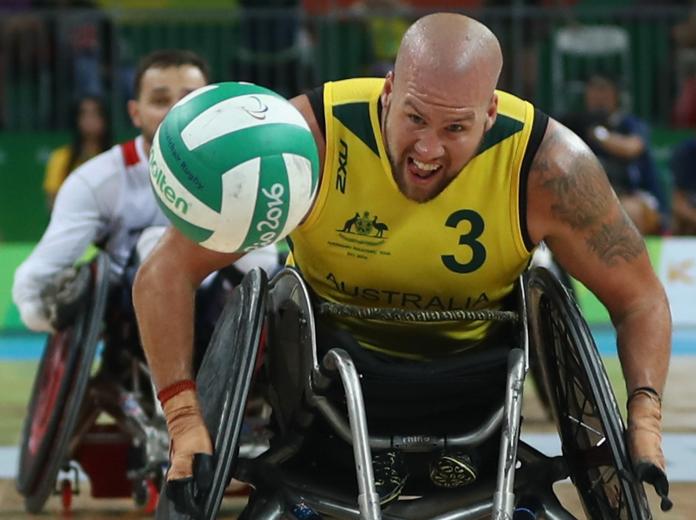 male wheelchair rugby player Ryley Batt