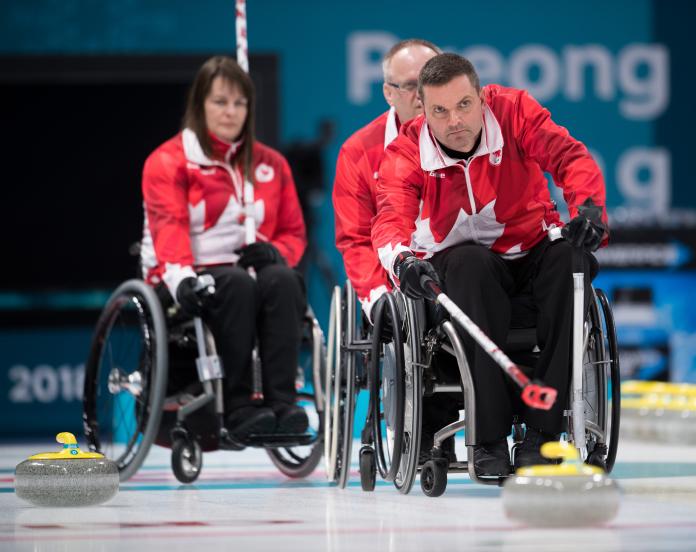 male wheelchair curler Mark Ideson 