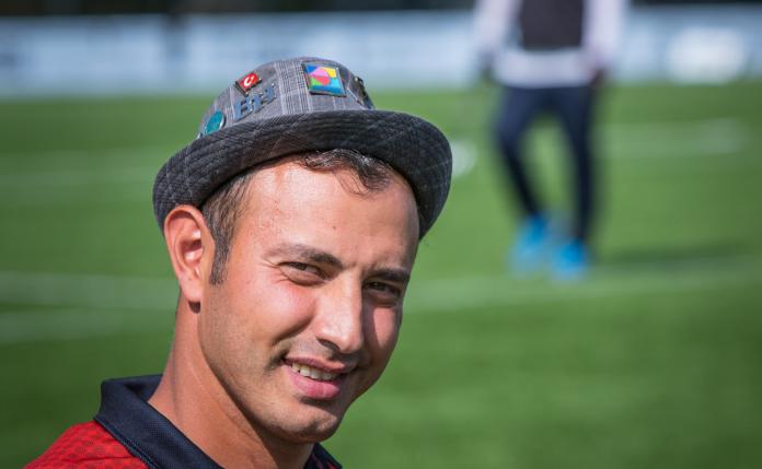 Photo portrait of Turkish male archer with a hat on