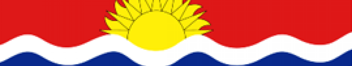 The flag of Kiribati