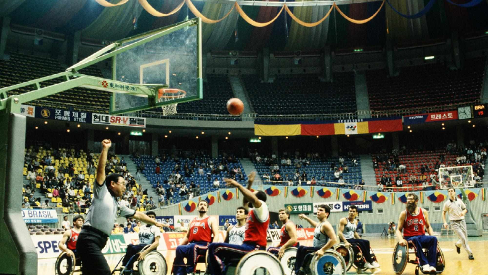 Match Wheelchair Basketball, Seoul 1988