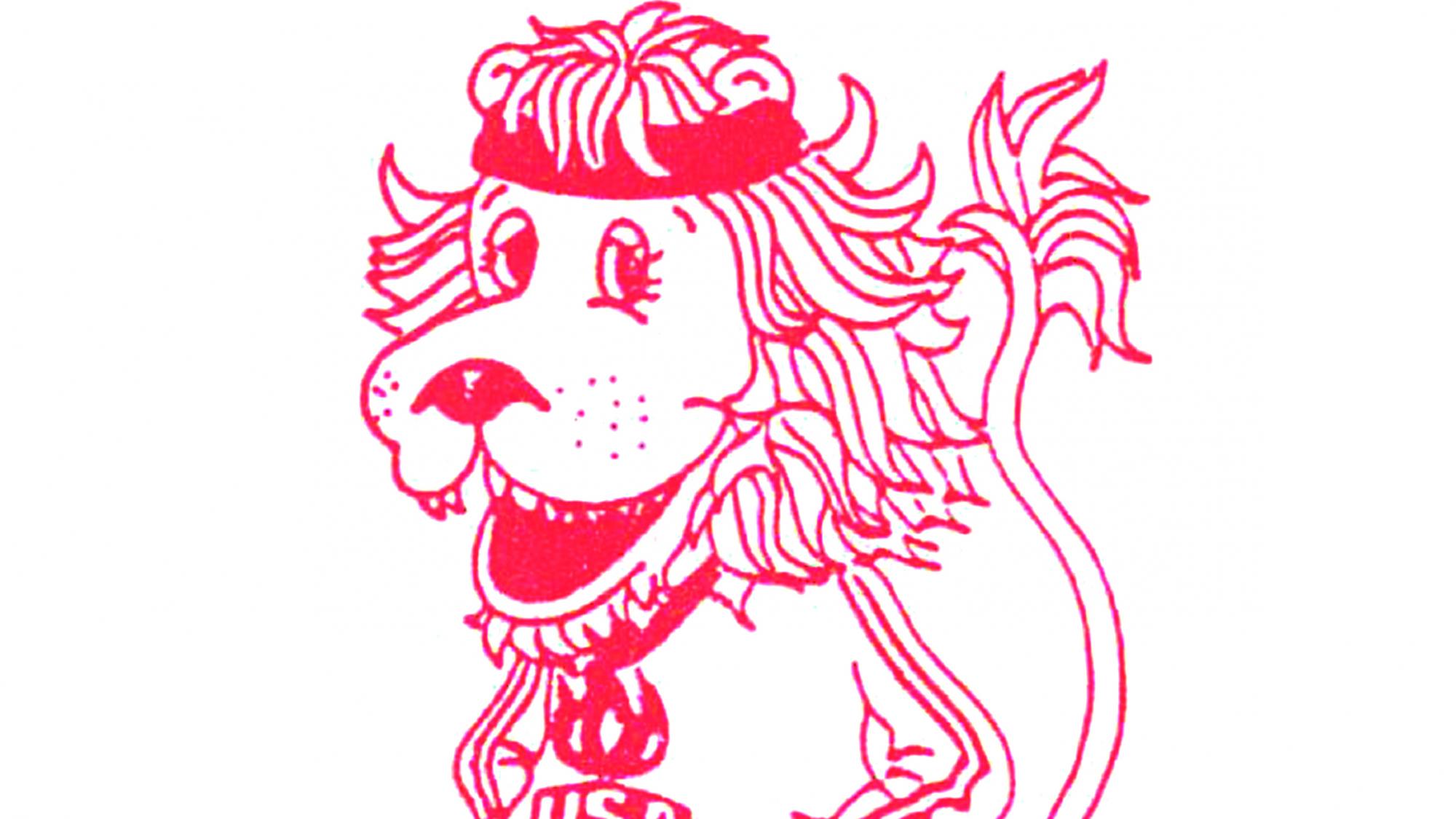 A sketched lion