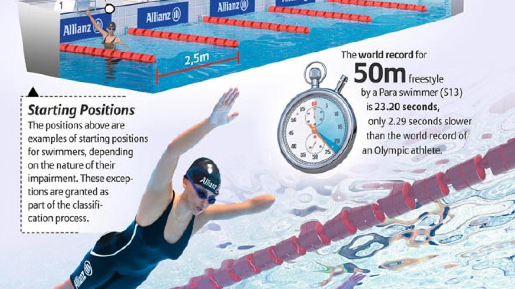 Allianz Para Sport Infographics - Swimming