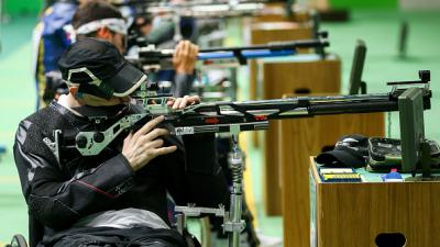 Michael Johnson of New Zealand competing at Rio 2016